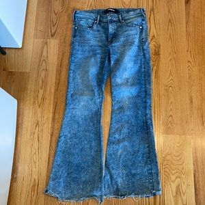 Express bell flare super stretch jeans
